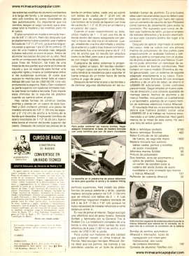 Arreglando botes de aluminio - Junio 1982