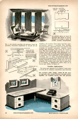 Con Puertas se Fabrican Muebles - Octubre 1957