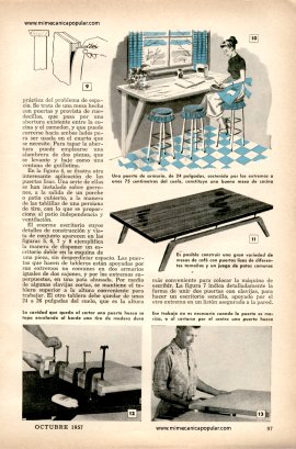 Con Puertas se Fabrican Muebles - Octubre 1957