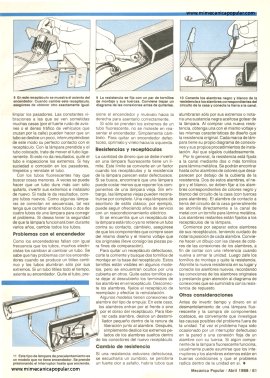 Reparando lámparas fluorescentes - Abril 1988
