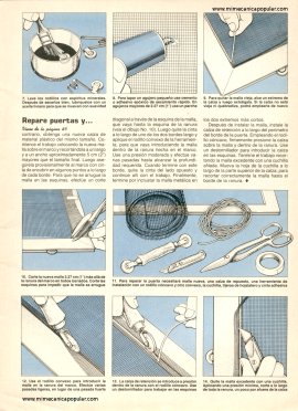 Repare puertas y ventanas - Septiembre 1987