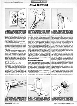 Pintando Paredes y Techos - Mayo 1991