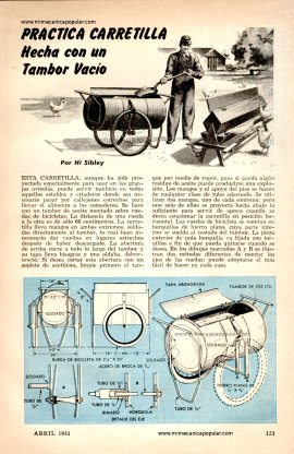 Práctica Carretilla Hecha con un Tambor Vacío - Abril 1951