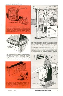 Resolviendo problemas del Hogar - Marzo 1951