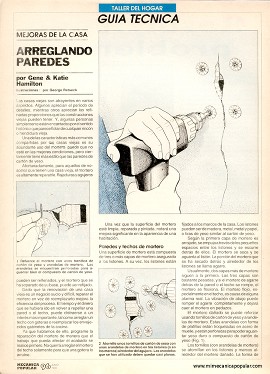 Mejoras de la casa: Arreglando Paredes - Junio 1992