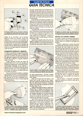 Mejoras de la casa: Arreglando Paredes - Junio 1992