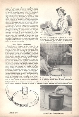 El Caucho L&iacute;quido Un Verdadero Comod&iacute;n - Abril 1960