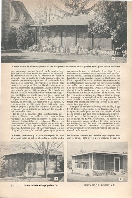 Cubra su Porche con Tela Metálica - Agosto 1959