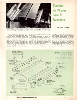 Guardas de Virutas para la Fresadora - Agosto 1966