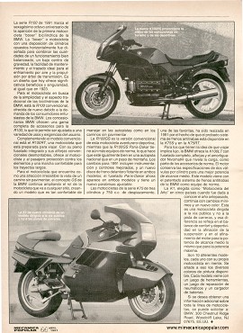 Motocicletas BMW de 1991 - Abril 1991