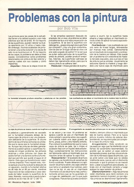 Problemas con la pintura - Julio 1988