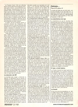 Sometimos a prueba cinco nuevas y radicales cámaras -Marzo 1991