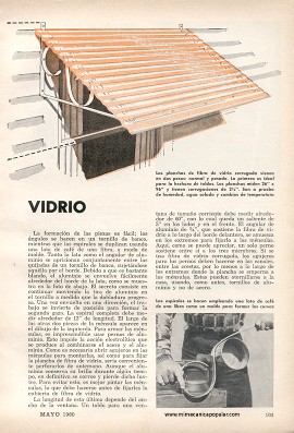 Toldos de Fibra de Vidrio - Mayo 1960