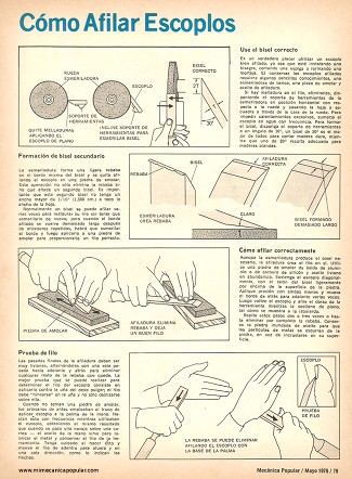 Cómo Afilar Escoplos - Mayo 1975