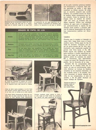 Dele Nuevo Acabado a Sus Muebles - Febrero 1976