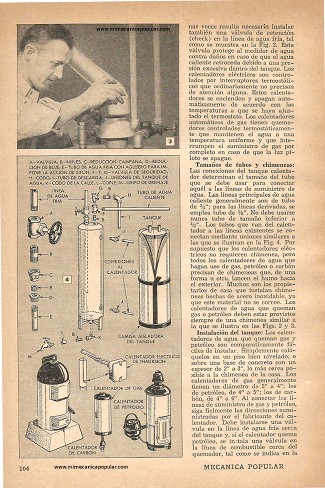 La Instalación de Calentadores de Agua - Febrero 1951