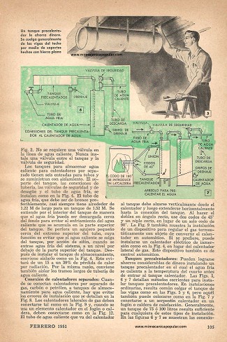 La Instalación de Calentadores de Agua - Febrero 1951