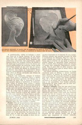 Es Muy F&aacute;cil REPUJAR METAL - Junio 1953