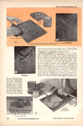 Es Muy F&aacute;cil REPUJAR METAL - Junio 1953