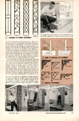 Hermosee su casa con Hierro Ornamental - Julio 1955