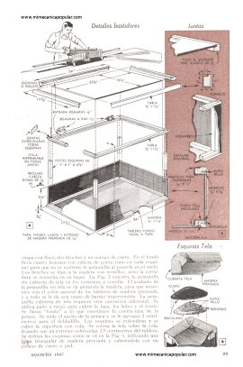 Equipaje fabricado en casa - Agosto 1947