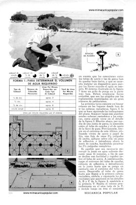 Regad&iacute;o Subterr&aacute;neo para Jard&iacute;n - Julio 1956