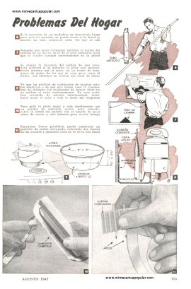 Resolviendo problemas del Hogar - Agosto 1947