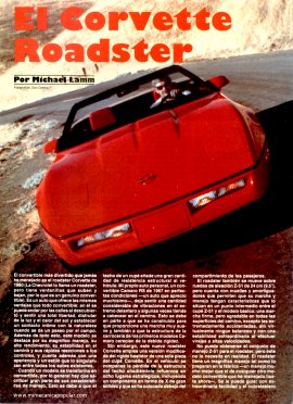 El Corvette Roadster - Abril 1986