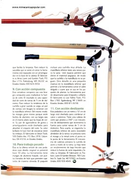 Una gu&iacute;a de herramientas para podar plantas saludables - Noviembre 1999