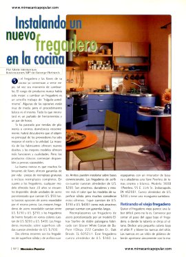 Instalando un nuevo fregadero en la cocina - Mayo 1998