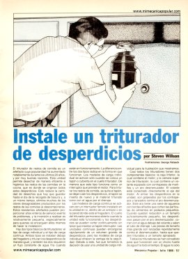 Instale un triturador de desperdicios - Julio 1986