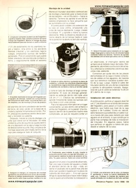 Instale un triturador de desperdicios - Julio 1986