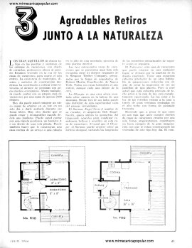 3 Agradables Retiros Junto a la Naturaleza - Julio 1966