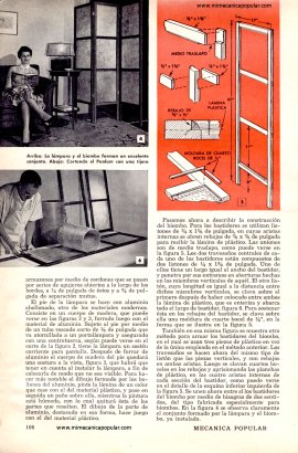 Biombo y Lámpara que Hacen Juego - Noviembre 1956
