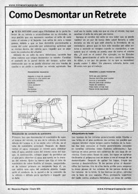 Como Desmontar un Retrete - Enero 1975