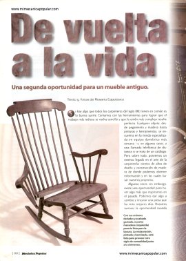 Una segunda oportunidad para un mueble antiguo. - Septiembre 2001