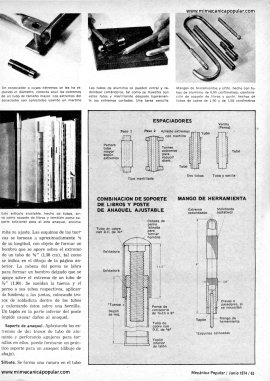 Aprovechando Pedazos de Tubos - Junio 1974