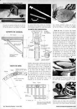 Aprovechando Pedazos de Tubos - Junio 1974
