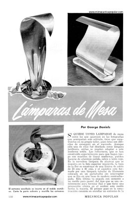 Lámparas de Mesa - Junio 1951