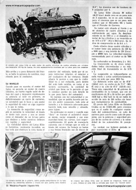 Lotus Elite -Agosto 1975