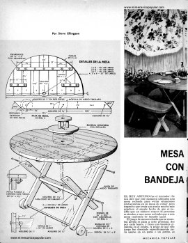 Mesa de Patio con Bandeja Giratoria - Octubre 1964