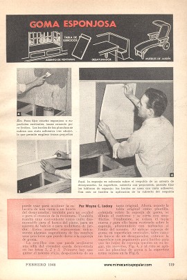 Acojínelos con Goma Esponjosa - Febrero 1948