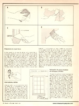 Aprenda a Tapizar Paredes - Abril 1974