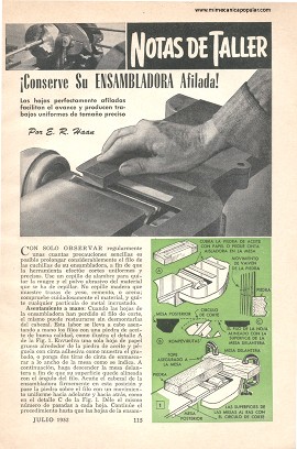 Conserve Su Ensambladora Afilada - Julio 1952