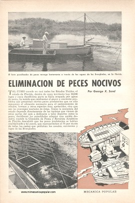 Eliminación de Peces Nocivos - Octubre 1956
