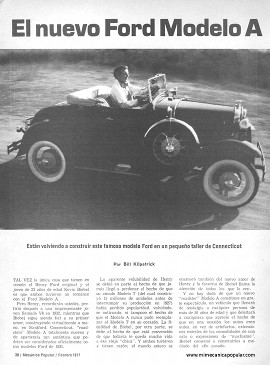 El nuevo Ford Modelo A de 1931 - Febrero 1977