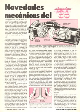 Novedades mecánicas - Enero 1986