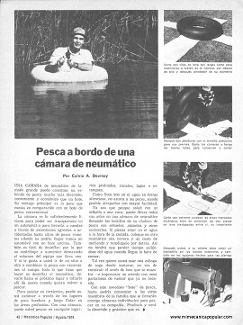 Pesca a bordo de una c&aacute;mara de neum&aacute;tico - Agosto 1976
