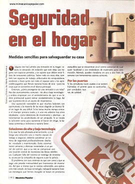 Seguridad en el hogar - Noviembre 1999