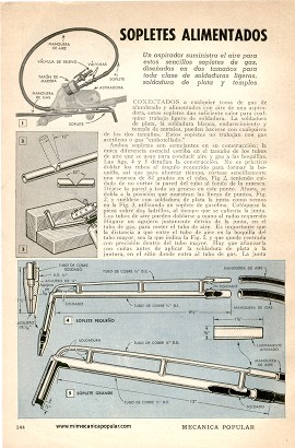 Sopletes Alimentados con Gas Natural - Febrero 1948